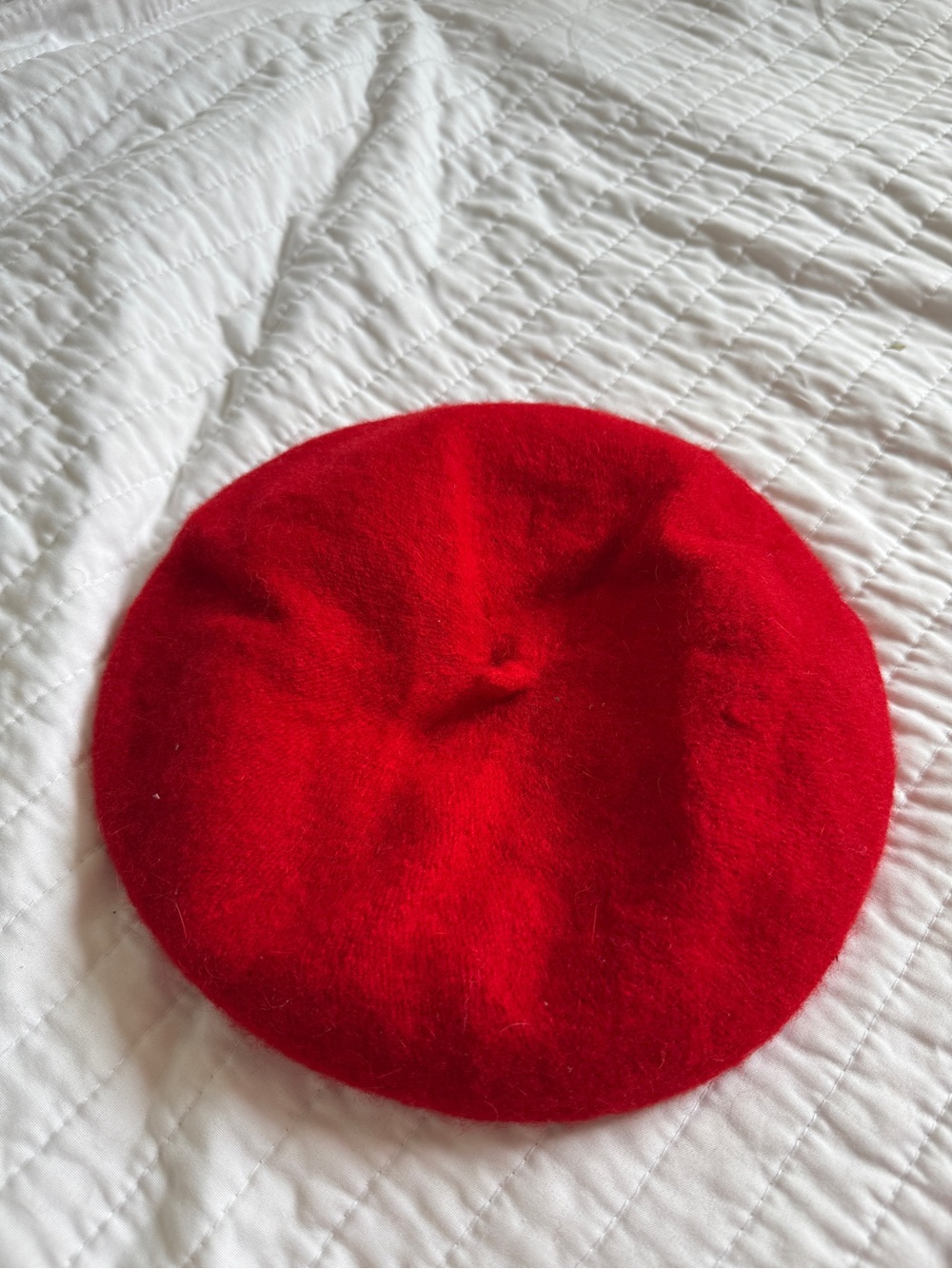 Classic Red Wool Beret
